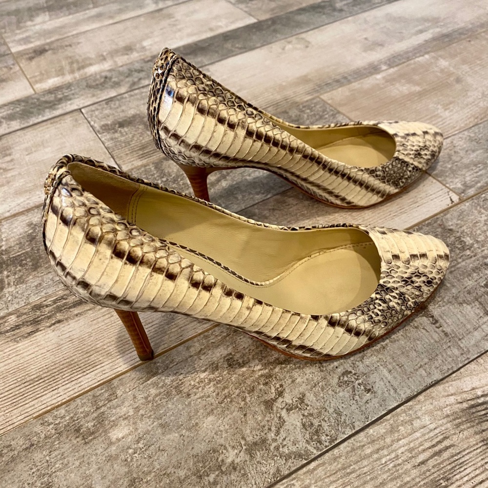 Coach Python Snakeskin Heels - Picture 4 of 4